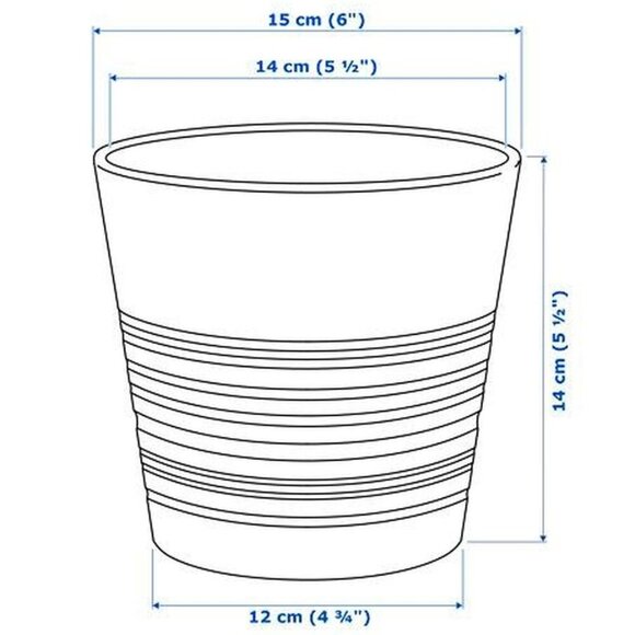 IKEA - MUSKOT Plant Pot = 15cm - Picture 7 of 14